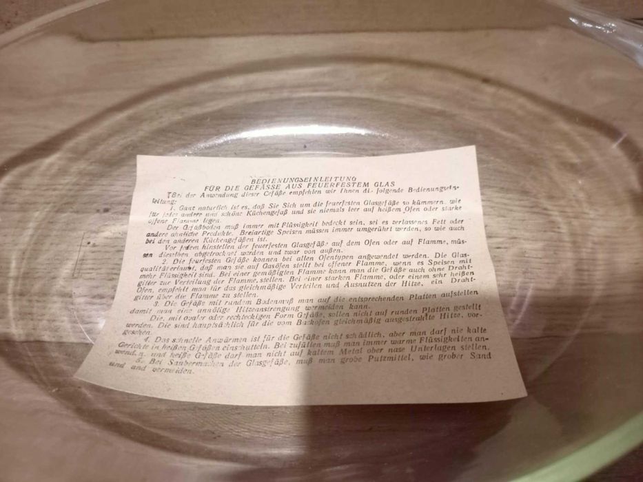 Naczynie żaroodporne ze szkła borokrzemowego marki Pyrex NRD
