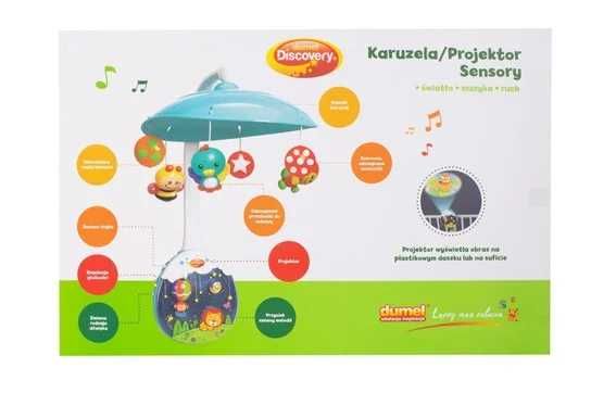 Dumel Discovery, zabawka edukacyjna Karuzela/Projektor Sensory