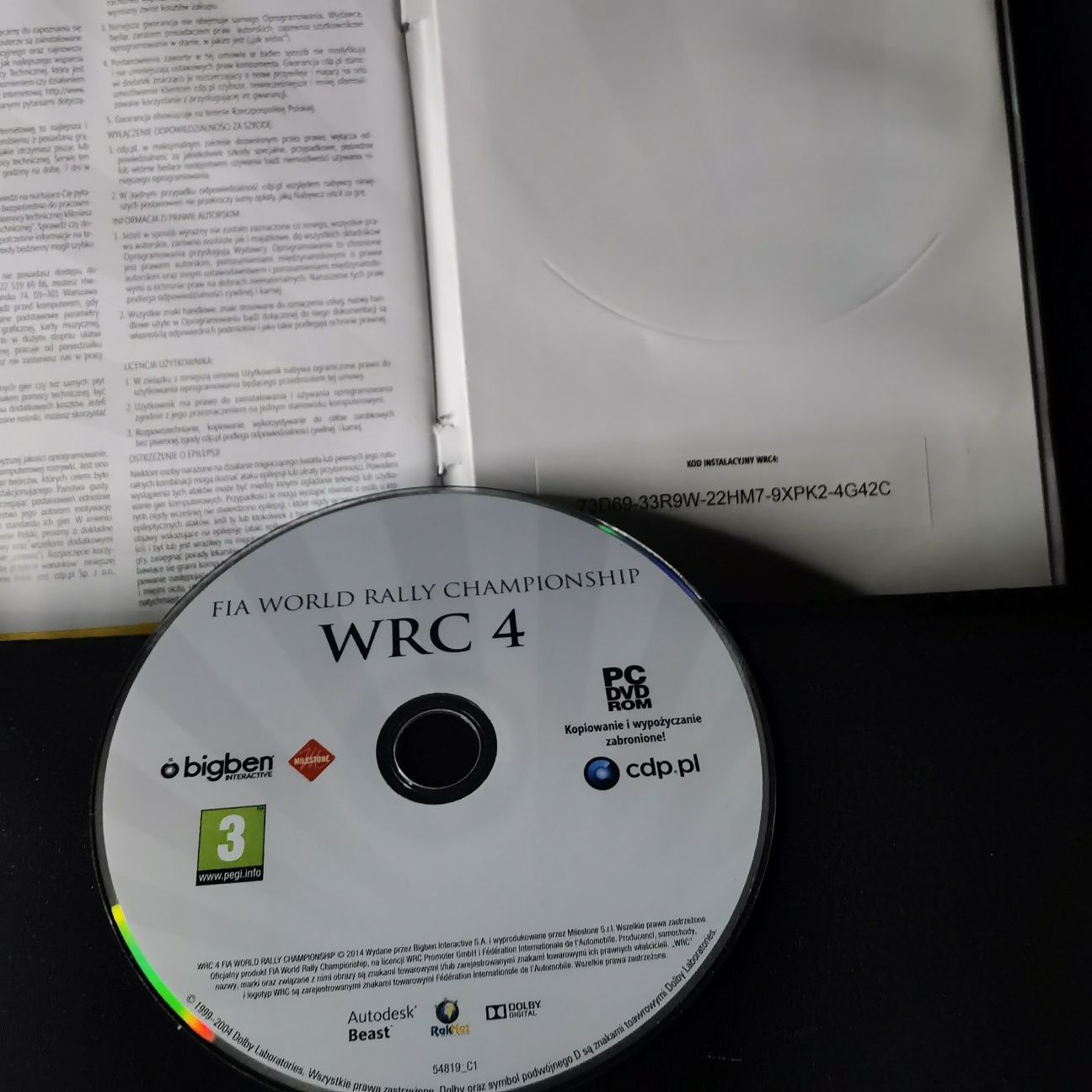 WRC 4 PC Gamebook Polska edycja PC