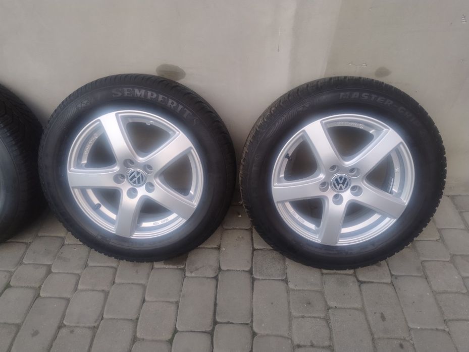 Komplet Kół Aluminiowych do VW/ Skoda # 185/65/R15 # ZIMA # Stan bdb !