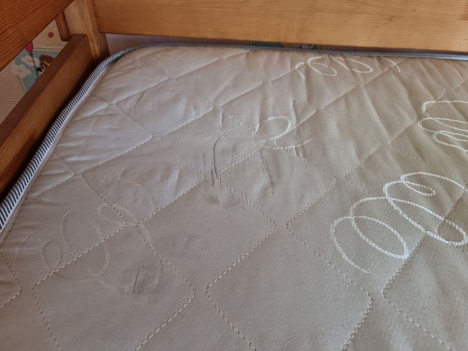 Ліжко двухярусне з матрасами 90×200