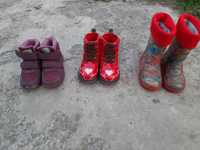16-17 см резинові чоботи утеплені,  ботинки,  ботінки, черевики.