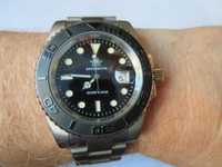 zegarek diver wr 200 m  41 mm  pierścień grawerowany