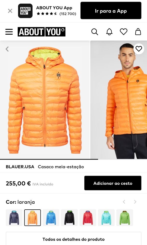 Casaco Blauer novo