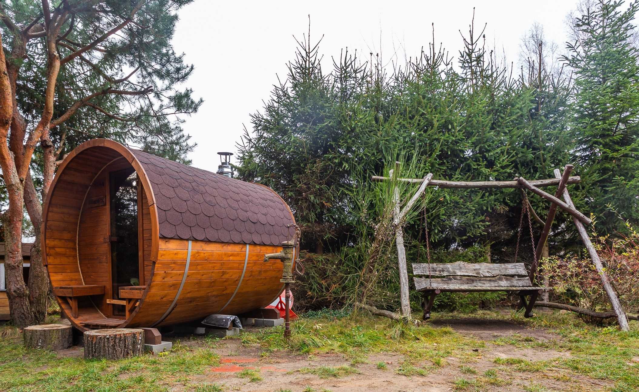 Domek Sauna i Działka w Dąbrówce pod Lublinem.ognisko grill spokój