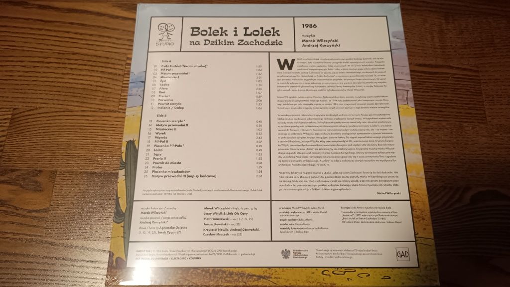 Marek Wilczyński, Bolek i Lolek na Dzikim Zachodzie. LP kolor limit