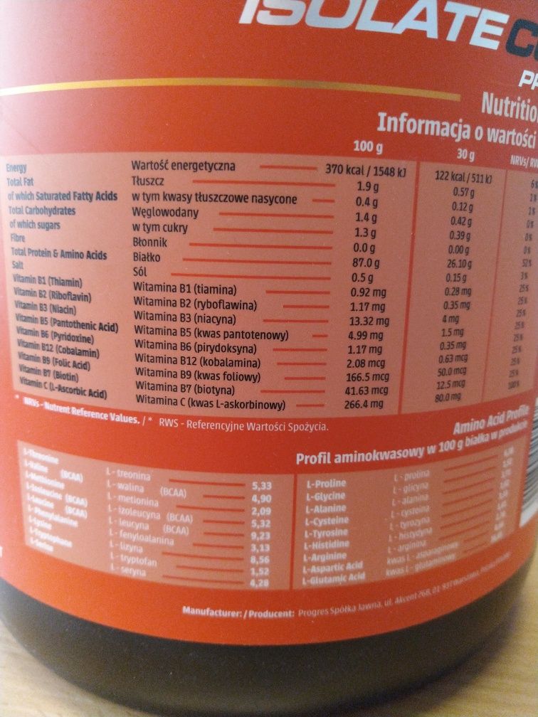 Isolate Code Protein 1,5 kg