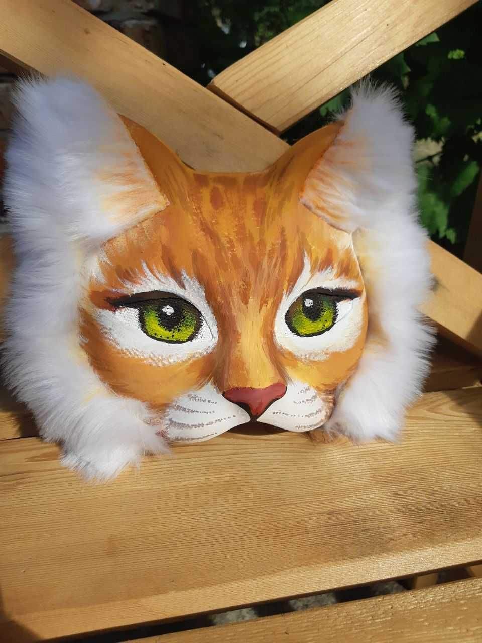 Маска для квадробики. Маска кот.