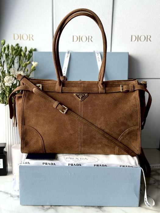 Torebka Prada Brown Suede