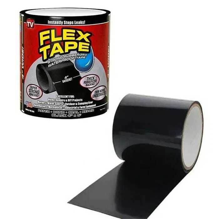Водонепроницаемая изоляционная лента, скотч Flex Tape 100 мм х 1.2 м