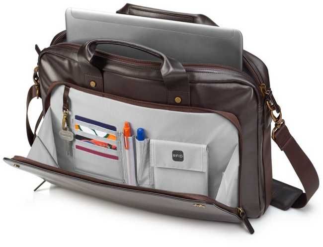 HP Executive 17.3″ Brown Leather Top Load Laptop Bag