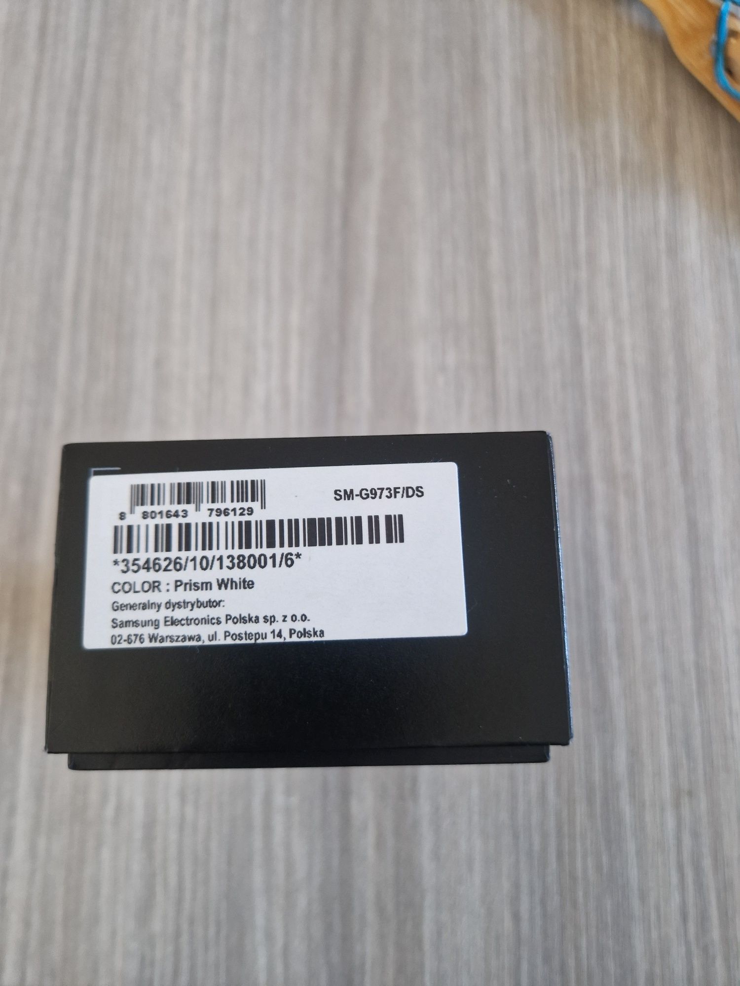 Oryginalne opakowanie telefonu Samsung S10