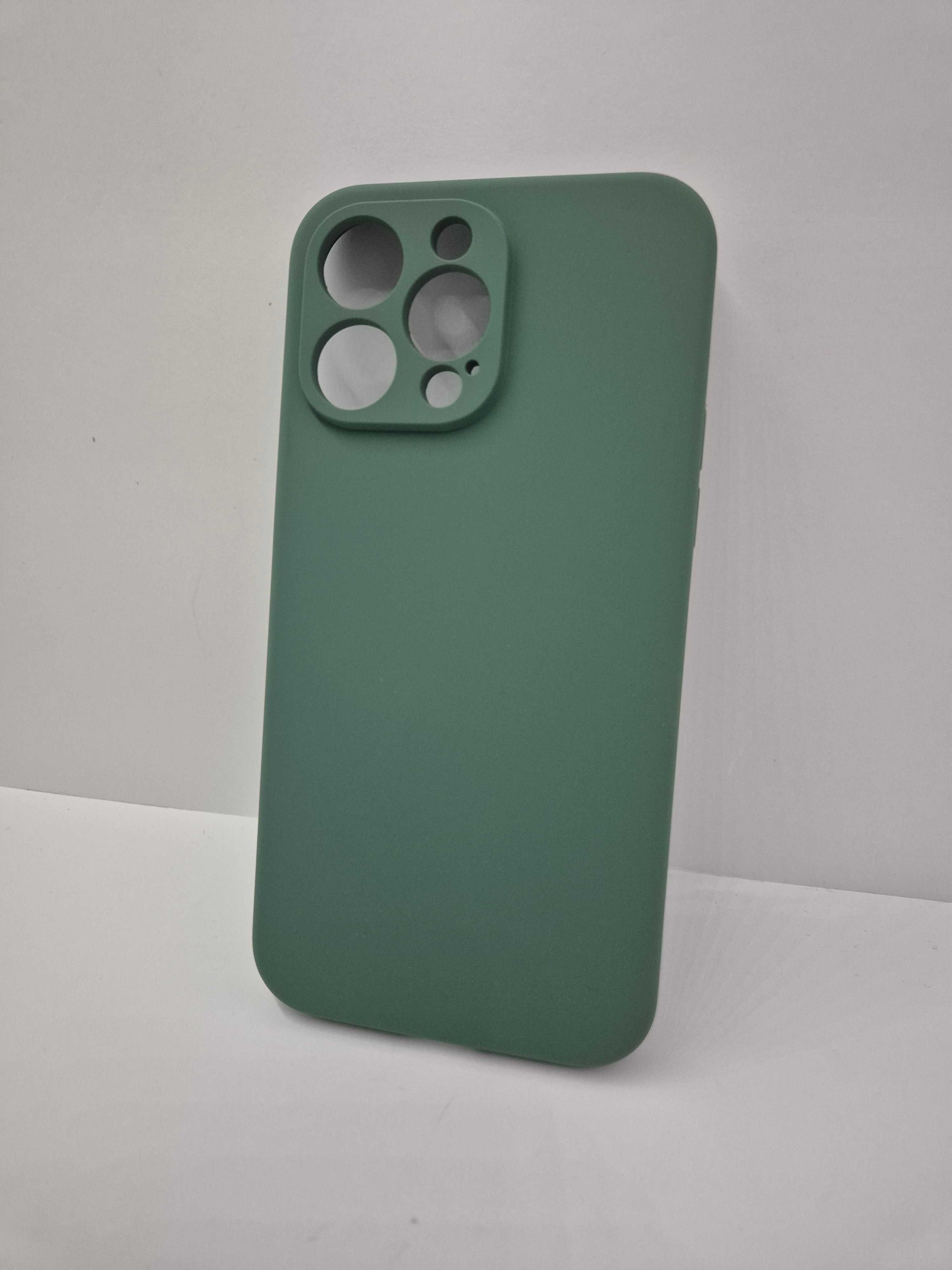 ETUI do Apple iPhone 14 PRO MAX, +szklo i stand - zielone