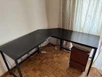 Mesa secretaria em L