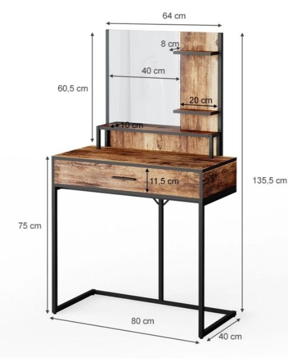 Toaletka loft stan jak nowy