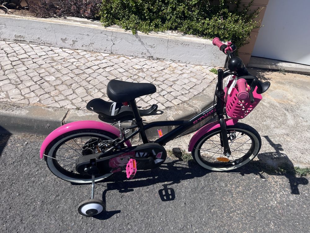 Bicicleta de menina 4-6 anos 500 spy hero 16 polegadas