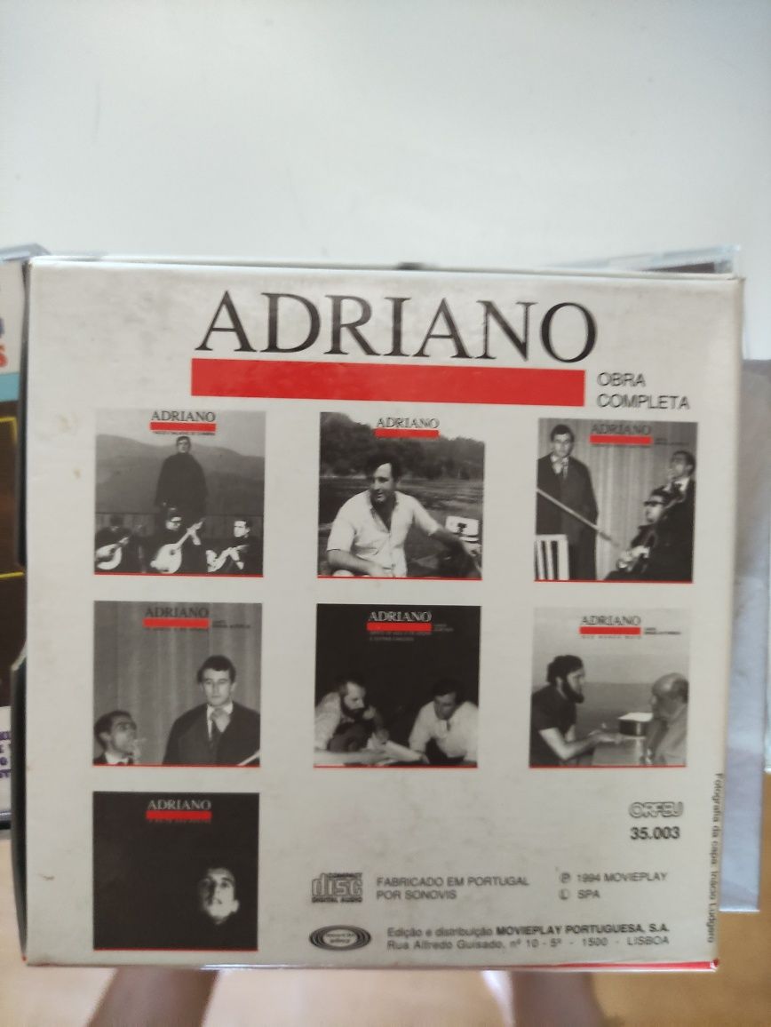 Cds Adriano obra completa, Amália, Mariza, John lennon, Paulo gonzo