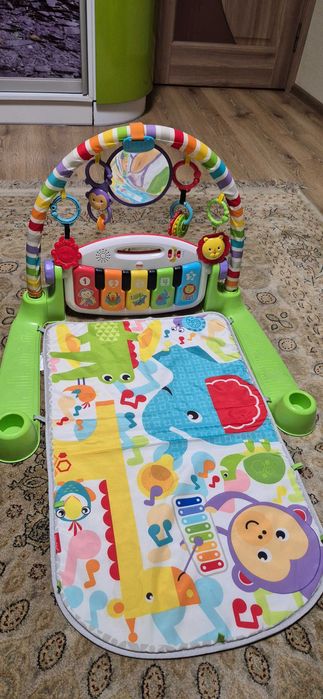 Розвиваючий музичний коврик Fisher-Price,килимок з піаніно Фішер Прайс
