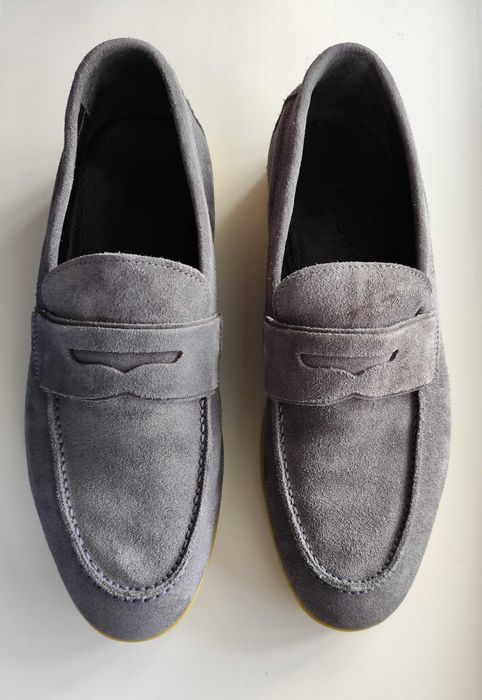 Чоловічі лофери carlo morenti оригінал замша 42 р.