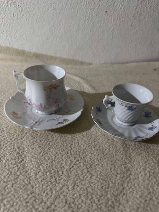 Conjuntos de porcelana, e cristais