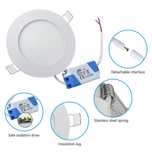Painel LED 5W/6W/12W/18W/24W Redondo Encastrar