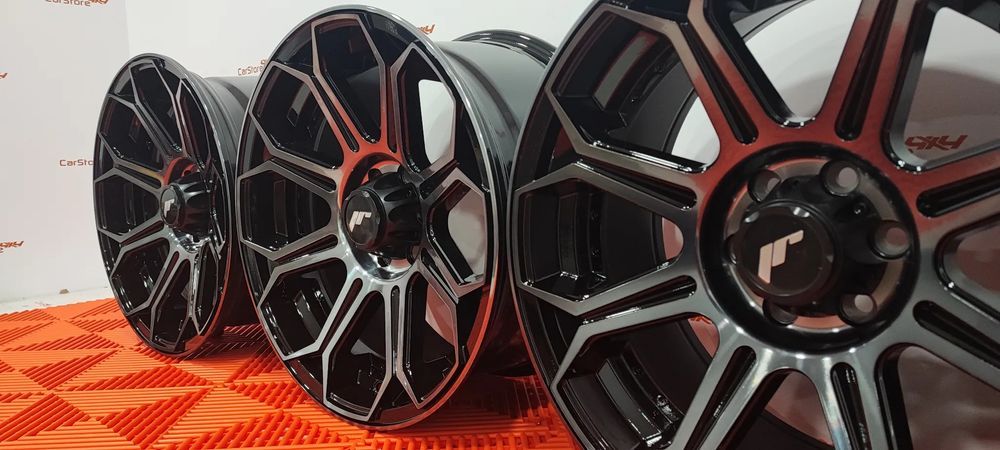 Jante Japan Racing JRX11 18x9 ET25 6x139.7 / 6x114.3 Black Machined w/