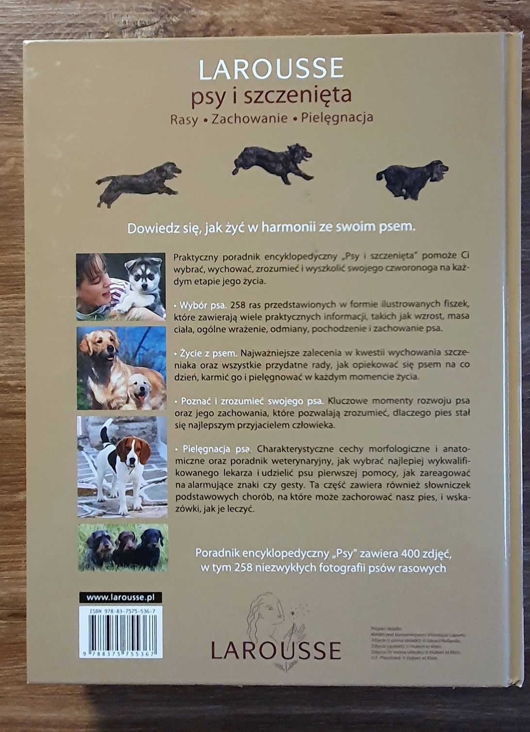 Książka Larousse Psy i szczenięta
