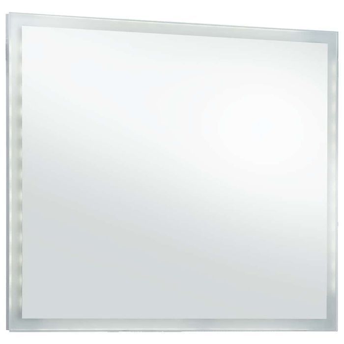 vidaXL Ścienne lustro łazienkowe z LED, 60 x 50 cm