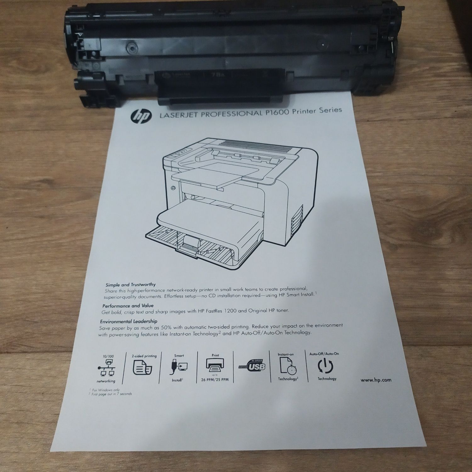 Картридж HP 78A, принтер HP LaserJet 1606