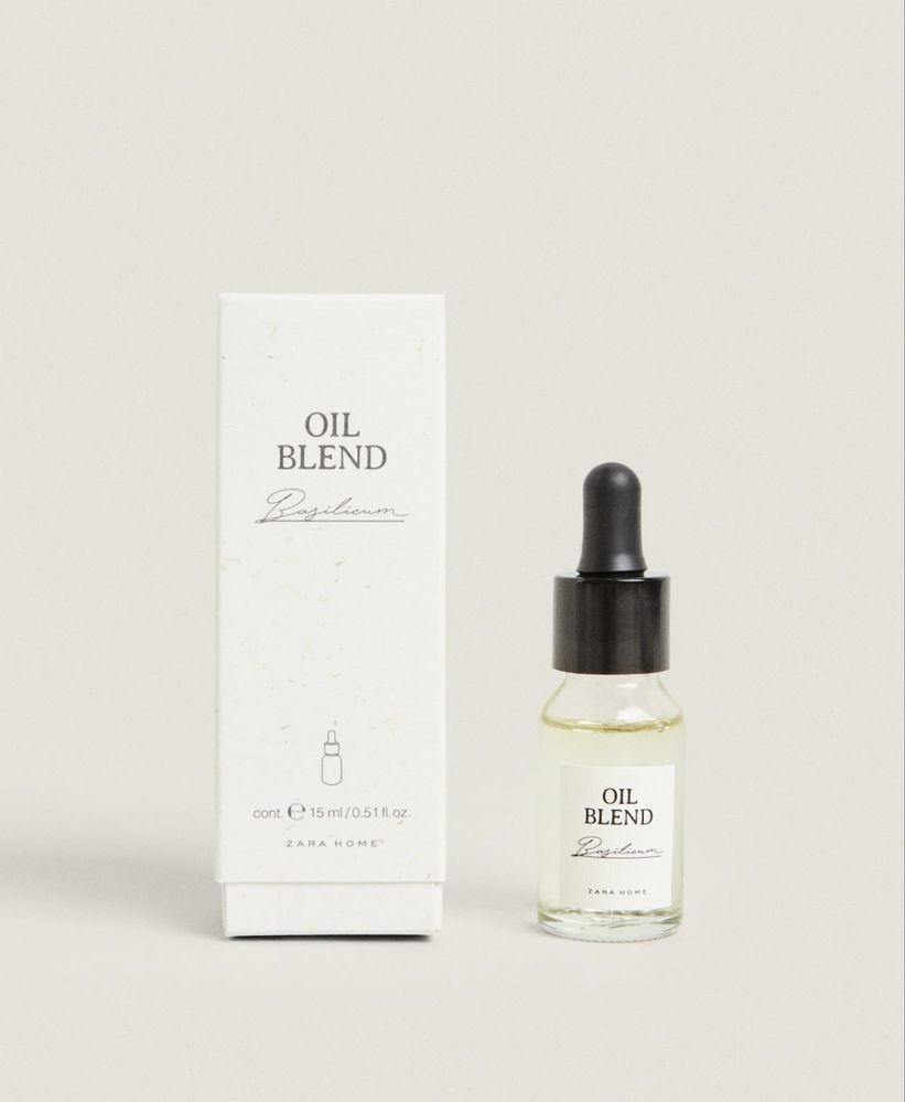 (15 ML) Óleo Essencial BASILICUM Zara Home NOVO
