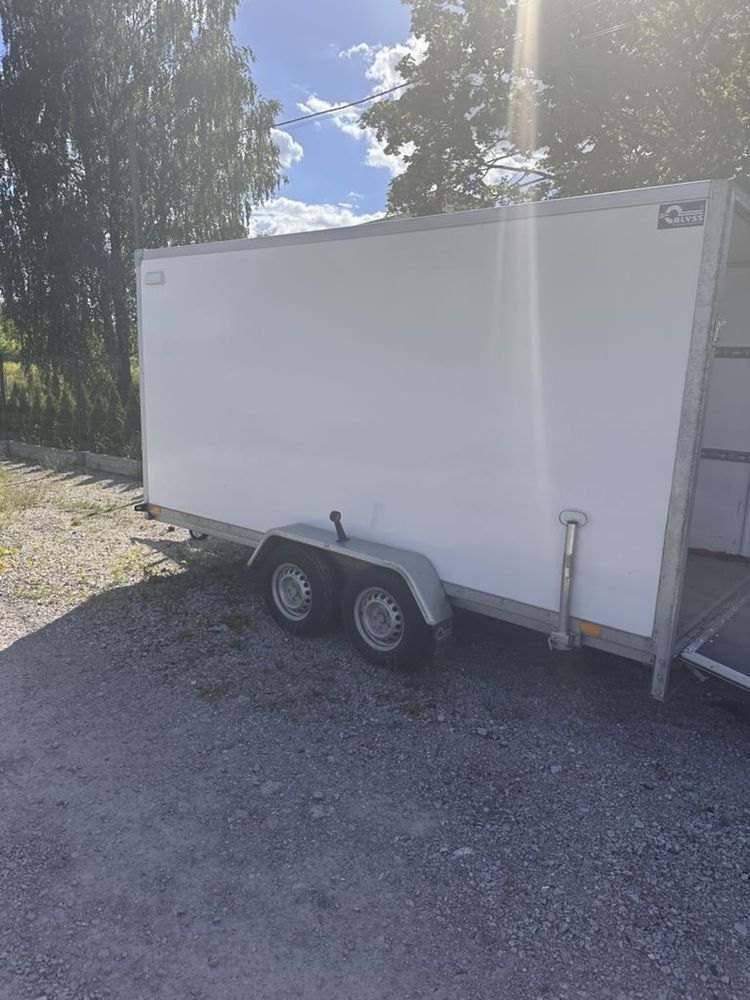 Przyczepa cargo furgon 400x200x190 trap+drzwi boczne 2023