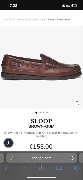Топсайдери Sebago, натуральна шкіра! (Устілка 26,5 см)