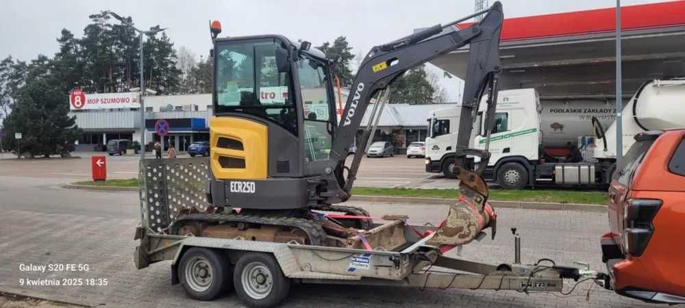 Wynajem Minikoparki Volvo ECR25D
400 zł za dobę