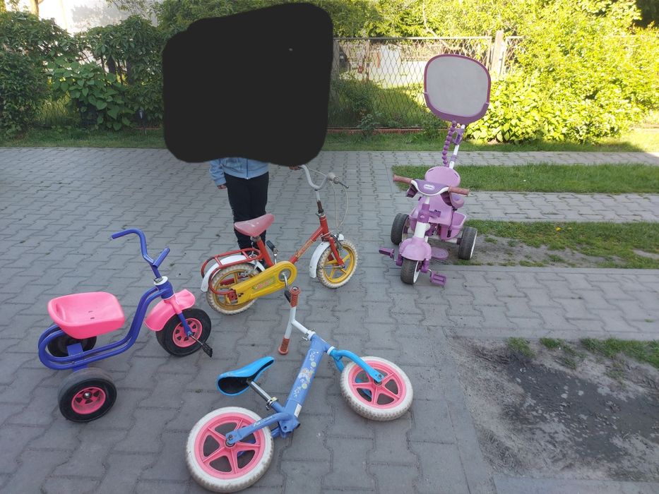 Zestaw rowerków,  rower biegowy kraina lodu, rowerek Little Tikes 3w1
