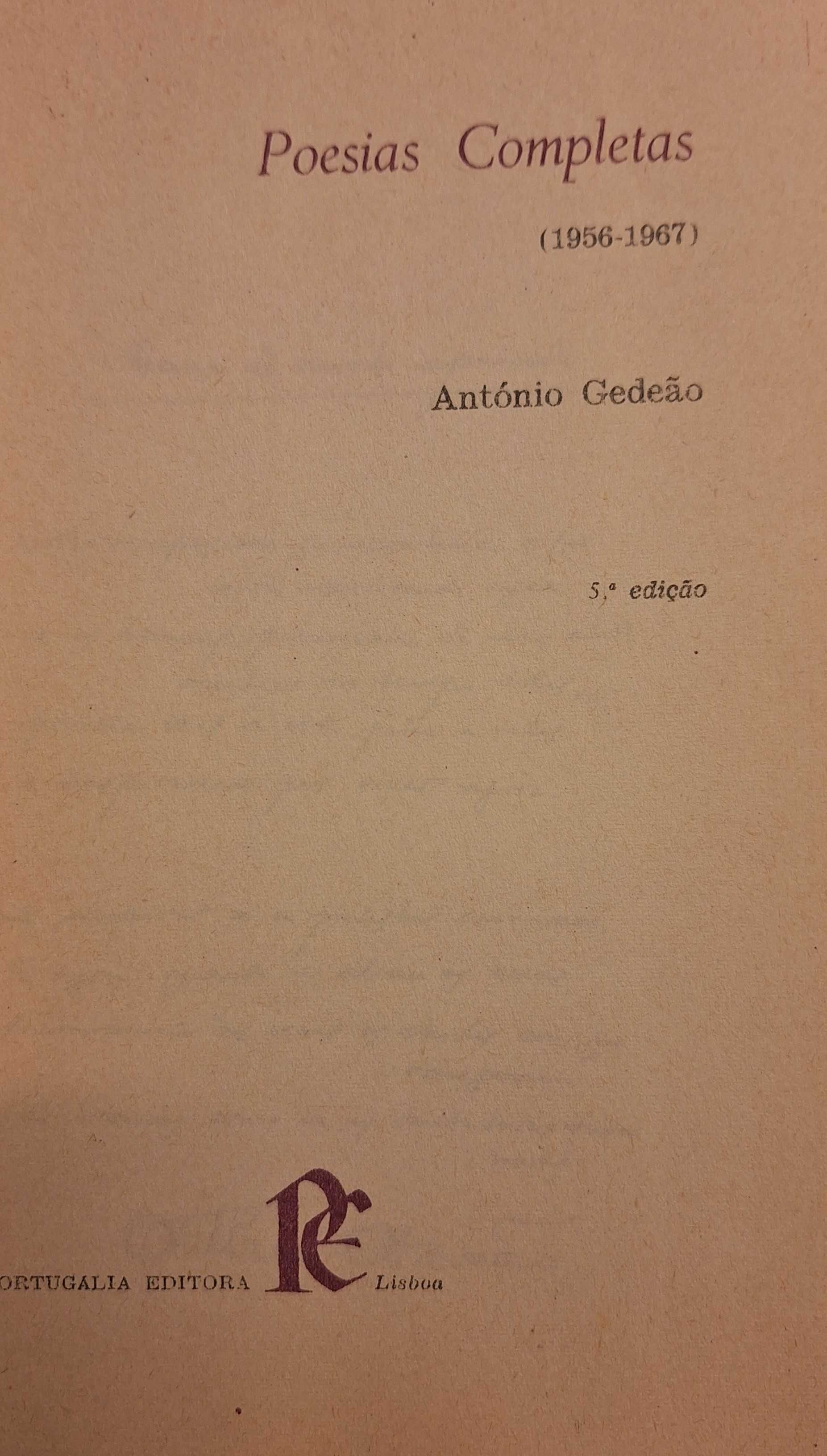 António Gedeão - Poesias completas 56/67 Portugália