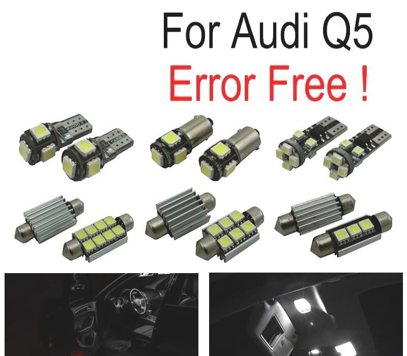 KIT COMPLETO 16 LAMPADAS LED INTERIOR PARA AUDI Q5 09-16