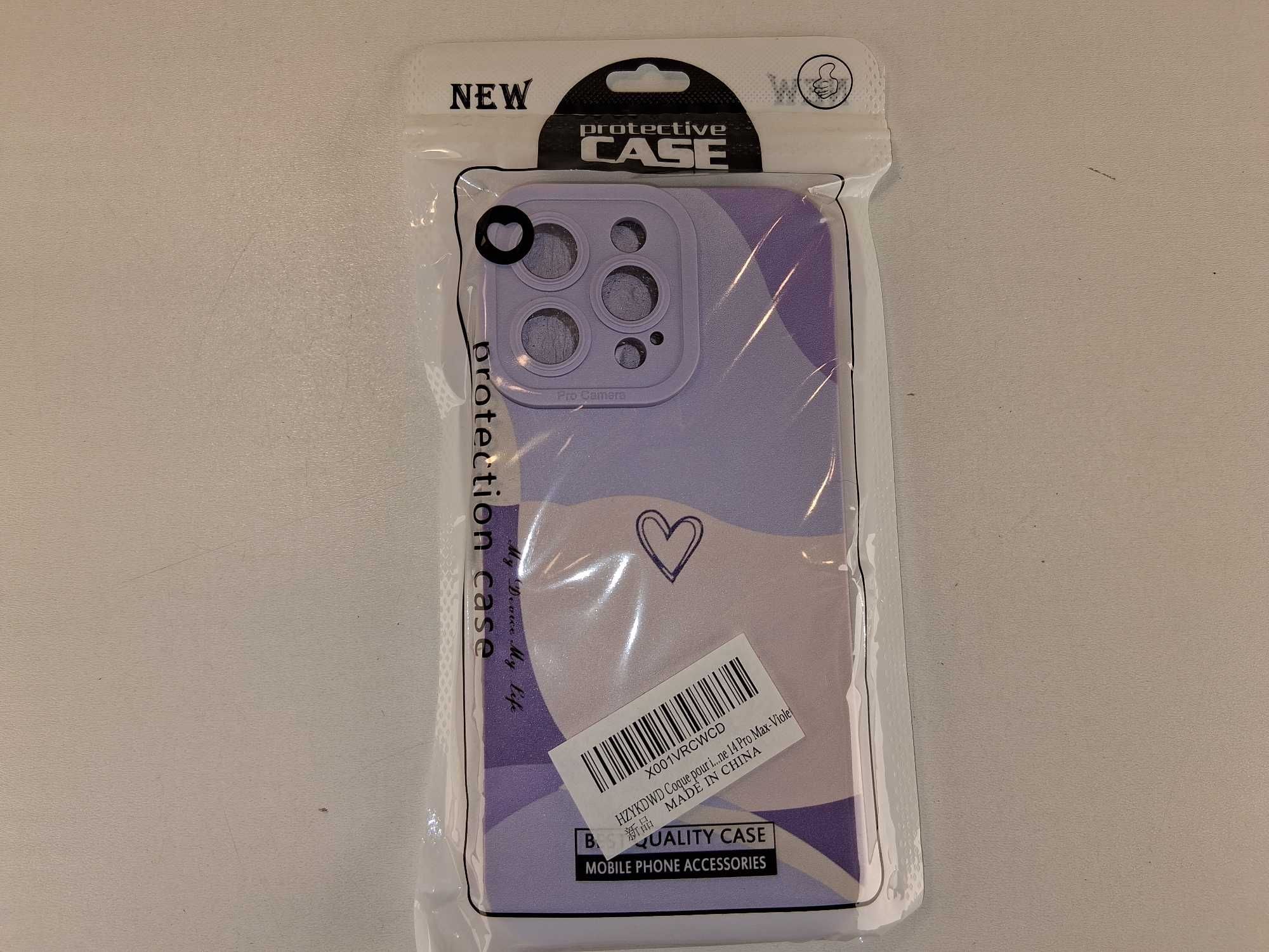 E185 Fioletowe Etui Protective Case do iPhone 14 Pro Max