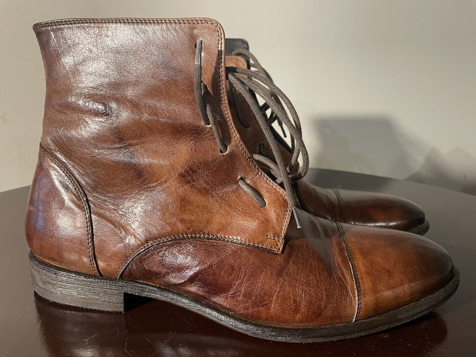 Buty Gino Rossi, kolor koniak, 42