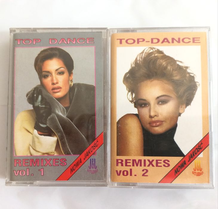 Kasety Top Dance Remixes vol.1 i vol.2 Studio J&J