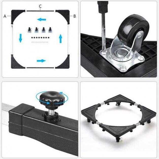 Передвижная подставка для стиральной машины и холодильника