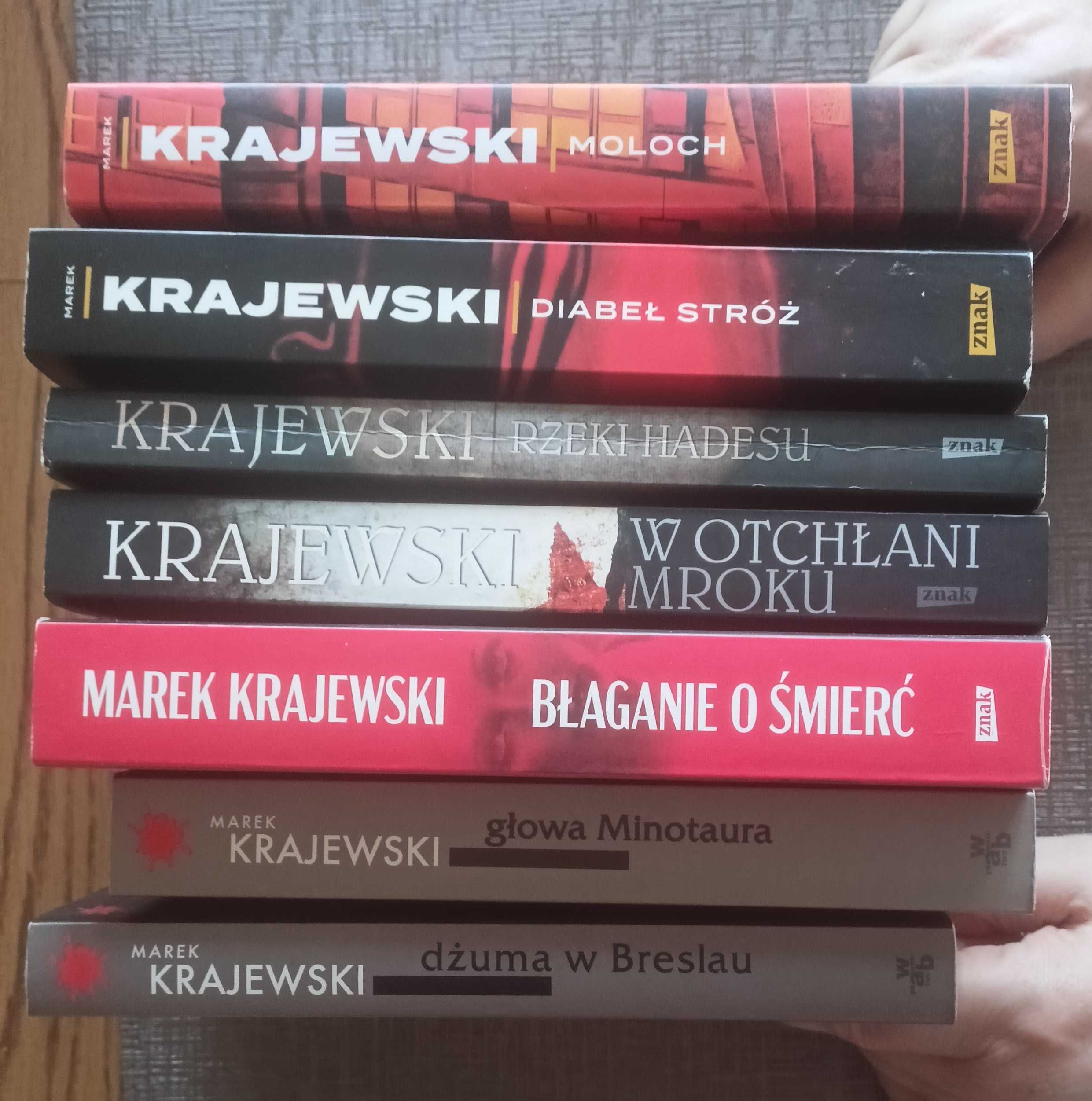 7 x Krajewski Błaganie o śmierć, Diabeł stróż, Moloch, Głowa Minotaura
