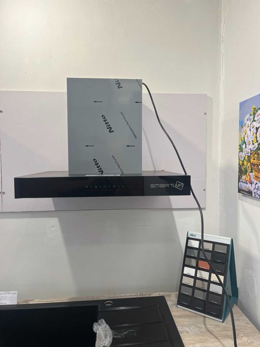 Кухонная вытяжка SmartArt Нержавеющая сталь черное стекло 60 см