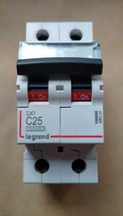 Legrand wyłącznik nadprądowy S 312 2P C 25A