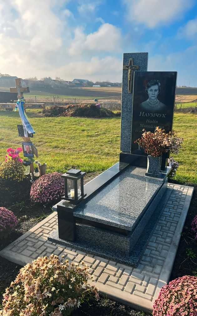 ГРАНІТНІ пам'ятники "ПІД КЛЮЧ" | Одинарні | Комбіновані | Елітні