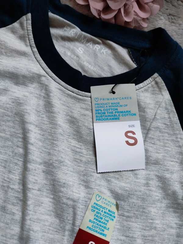 Nowy t-shirt koszulka do spania bluzka góra od piżamy Primark S