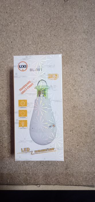 Аварийна LED лампочка 20W E27 з 2 акумулятор