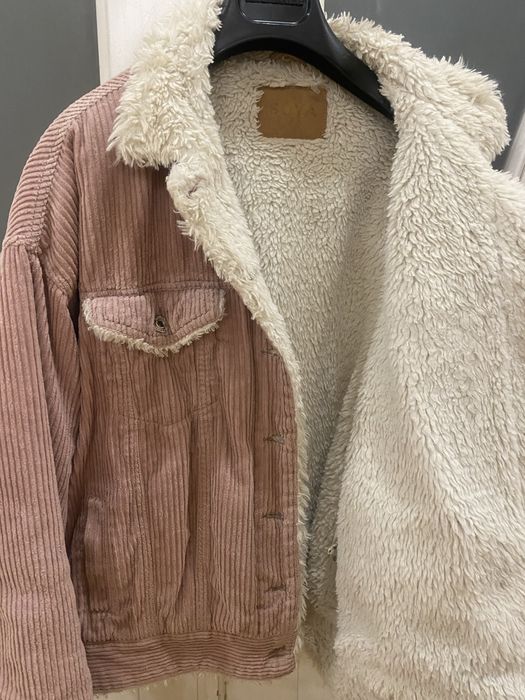 Жіноча тепла вельветова куртка -розмір Oversize
