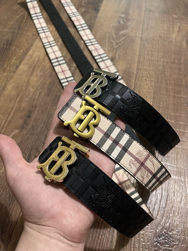Ремень burberry монограмный двухсторонний