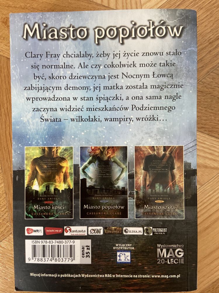 Dary Anioła Tomy: II i III (Miasto popiołów i miasto szkła)