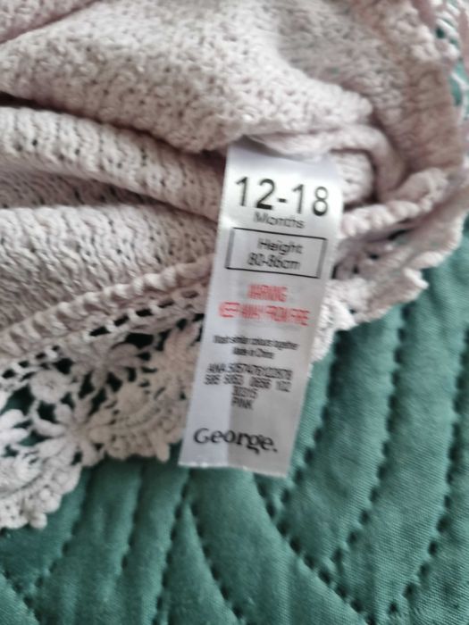 Sweter sweterek 80 - 86 pudrowy róż